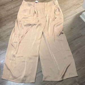 Ann Taylor Women's Cream Wide-Leg Pants